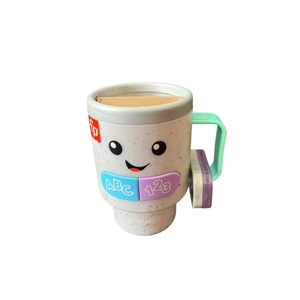 Fisher-Price Laugh & Learn Learning Coffee Cup Interactive Toy Tested Works